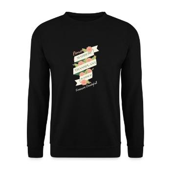 Hematopoietic Stem cell organ transplant survivor - Unisex Sweatshirt - black - Front - Alina (178cm) & Michal (187cm)
