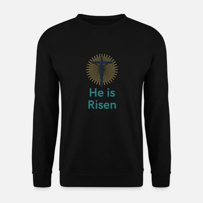 Jesus - Er ist auferstanden - Unisex Pullover - Schwarz