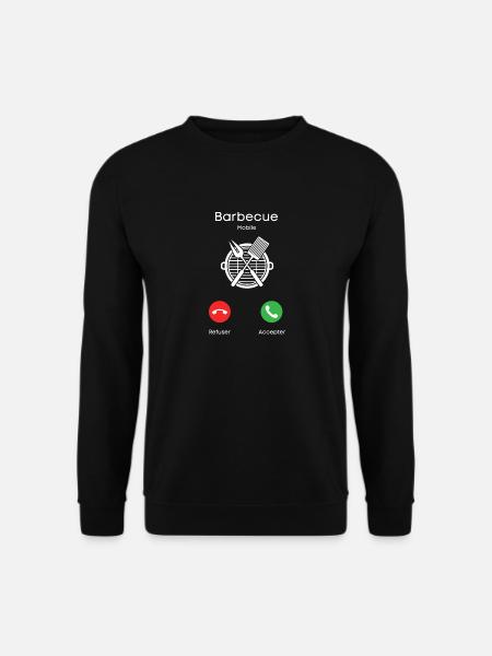 appel du barbecue - Sweat-shirt Unisexe - noir