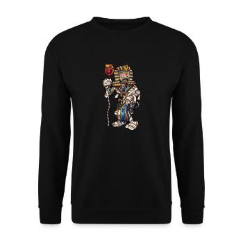 Pharao Mumie - Unisex Pullover - Schwarz - Vorne - Alina (178cm) & Michal (187cm)