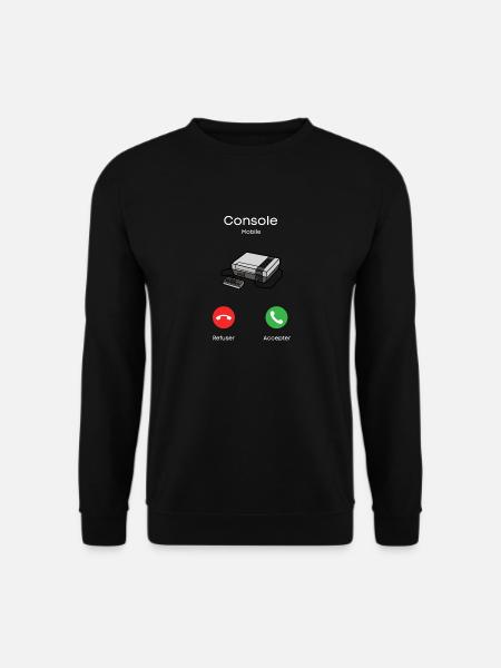 appel de la console - Sweat-shirt Unisexe - noir