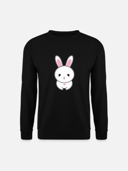 Coniglio carino - Felpa unisex - nero