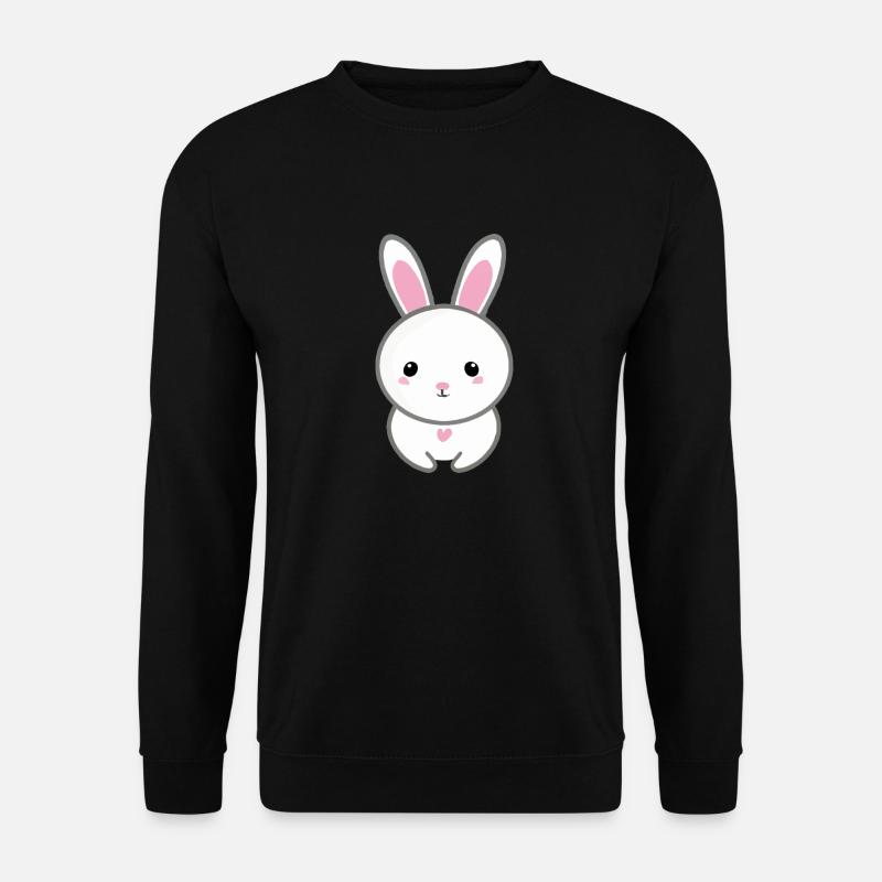 Lapin mignon - Sweat-shirt Unisexe - noir