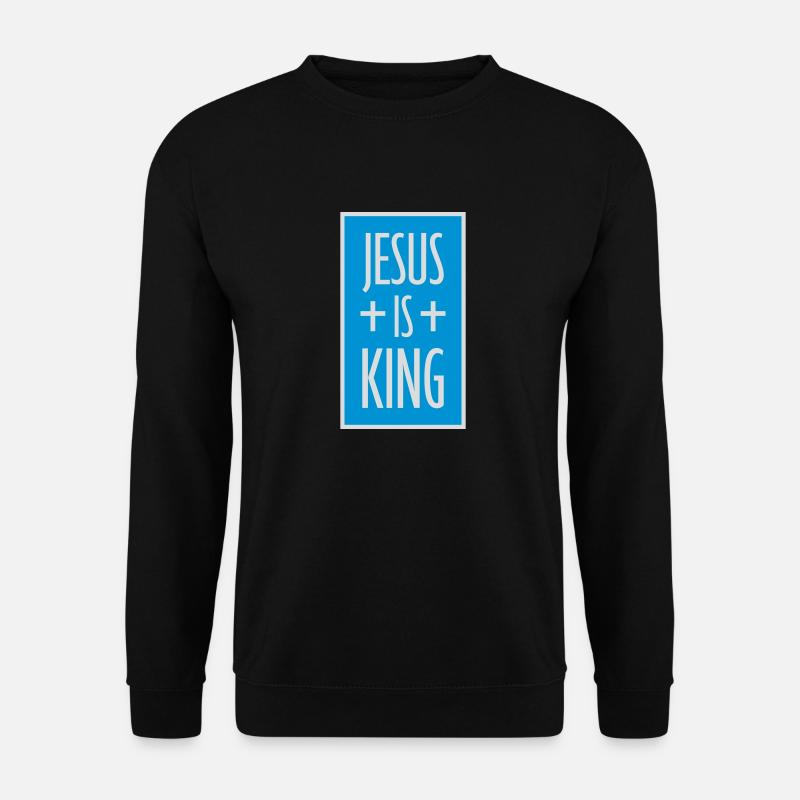 Citation de Jésus est roi - Sweat-shirt Unisexe - noir