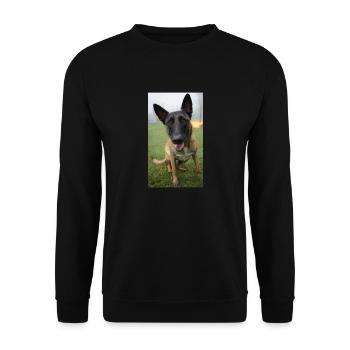 Mateo sehr jung - Unisex Pullover - Schwarz - Vorne - Alina (178cm) & Michal (187cm)