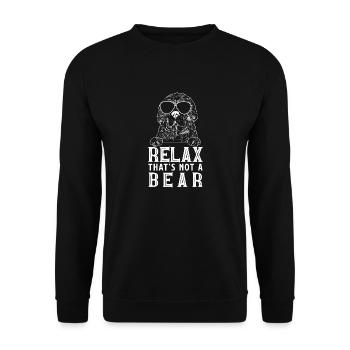Terre-Neuve Chien de Terre-Neuve - Sweat-shirt Unisexe - noir - Devant - Alina (178cm) & Michal (187cm)