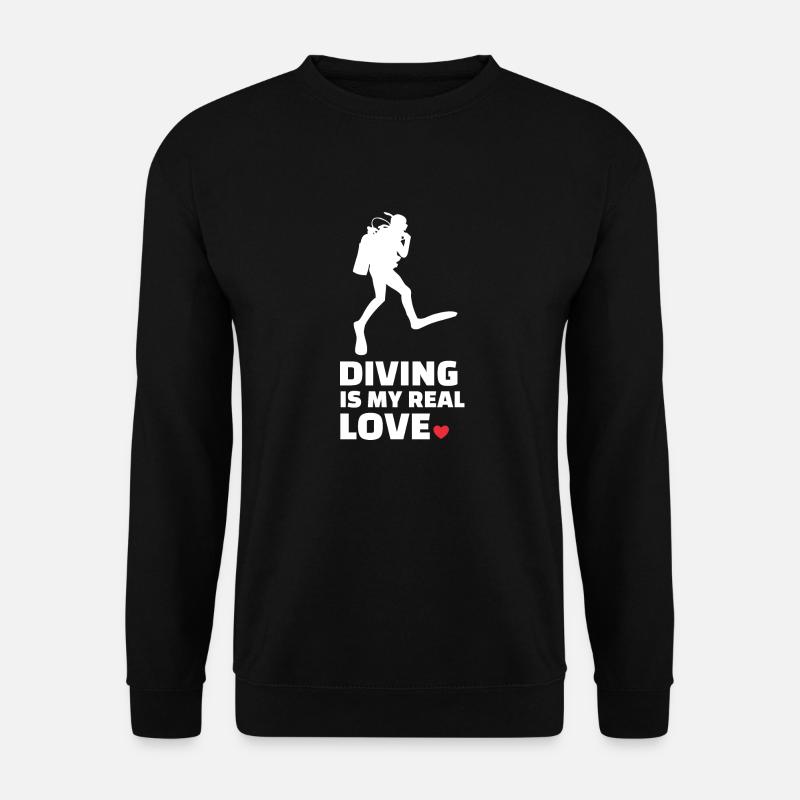Ich Liebe Es Zu Tauchen - Unisex Pullover - Schwarz