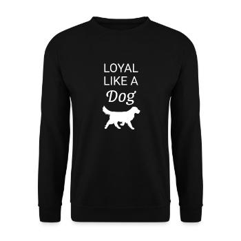 Dog Hund - Unisex Sweatshirt - black - Front - Alina (178cm) & Michal (187cm)