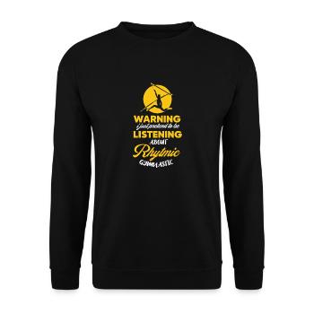 Rhythmische Gymnastik Tänzerin Turnen - Unisex Pullover - Schwarz - Vorne - Alina (178cm) & Michal (187cm)