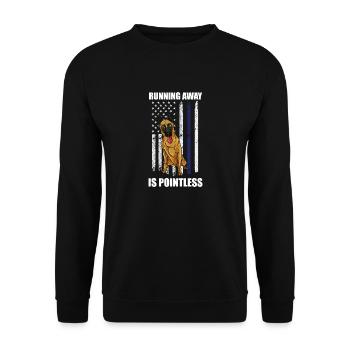 Fuguer est inutile Drapeau des États-Unis Design - Sweat-shirt Unisexe - noir - Devant - Alina (178cm) & Michal (187cm)