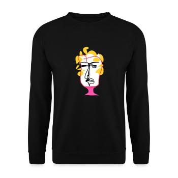 Esmersmellder - Unisex Sweatshirt - black - Front - Alina (178cm) & Michal (187cm)