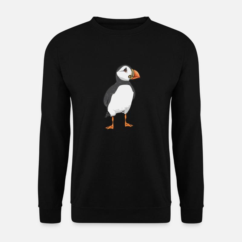 macareux macareux moines oiseaux Lunde - Sweat-shirt Unisexe - noir