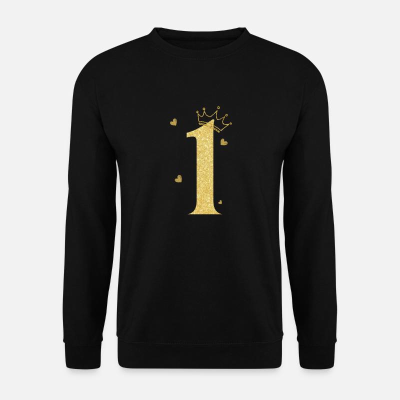 1st anniversary golden crown - Unisex Sweatshirt - black