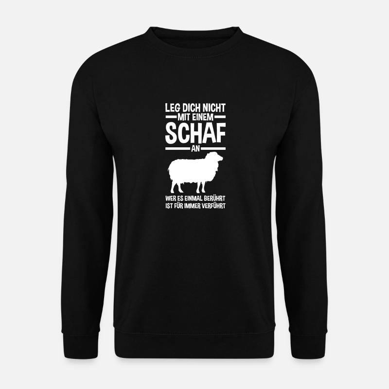 Landwirt Schäfer Bauernhof Schafe - Unisex Pullover - Schwarz