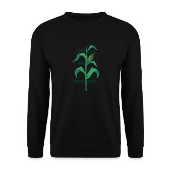 Citations agricoles drôles C’est mon agriculteur Crop Top - Sweat-shirt Unisexe - noir - Devant - Alina (178cm) & Michal (187cm)