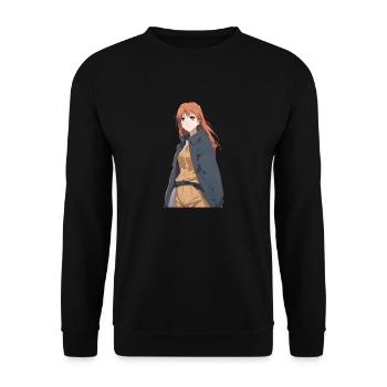 Mangamädchen - Unisex Pullover - Schwarz - Vorne - Alina (178cm) & Michal (187cm)