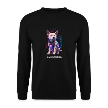 Cyber Dog - Unisex Sweatshirt - black - Front - Alina (178cm) & Michal (187cm)