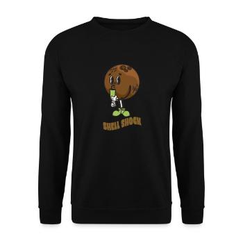Coconut Lover Juice Beach Tropical Summer - Unisex Sweatshirt - black - Front - Alina (178cm) & Michal (187cm)