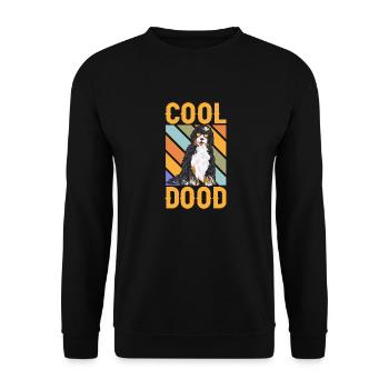 Bernedoodle Dog - Unisex Sweatshirt - black - Front - Alina (178cm) & Michal (187cm)