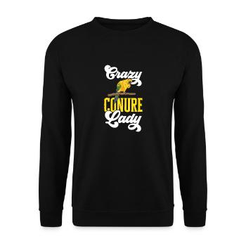Parakeet, Parrot, Parakeet, Bird - Unisex Sweatshirt - black - Front - Alina (178cm) & Michal (187cm)