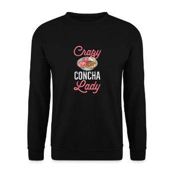 Concha Hispanic Mexikanisch Pan Dulce - Unisex Pullover - Schwarz - Vorne - Alina (178cm) & Michal (187cm)