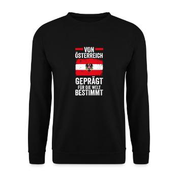 Autrichiens Autriche - Sweat-shirt Unisexe - noir - Devant - Alina (178cm) & Michal (187cm)
