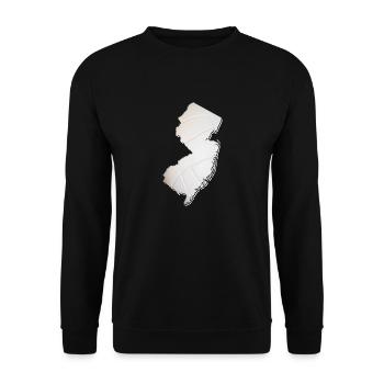 New Jersey (United States) | real volleyball | Map - Unisex Sweatshirt - black - Front - Alina (178cm) & Michal (187cm)