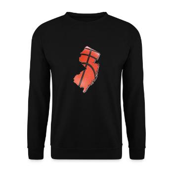 New Jersey (United States) | real basketball | Map - Unisex Sweatshirt - black - Front - Alina (178cm) & Michal (187cm)