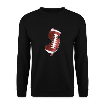 New Jersey (United States) | real football | Map - Unisex Sweatshirt - black - Front - Alina (178cm) & Michal (187cm)
