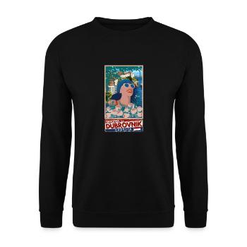 Croatie Croatie Hrvatska voyage été dubrovnik - Sweat-shirt Unisexe - noir - Devant - Alina (178cm) & Michal (187cm)