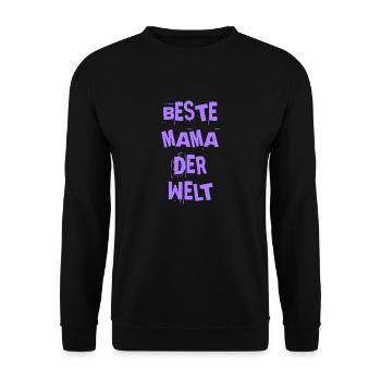BESTE MAMA DER WELT MEILLEURE MAMAN ALLEMANDE - Sweat-shirt Unisexe - noir - Devant - Alina (178cm) & Michal (187cm)