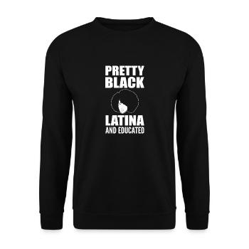 Afro Latina - Unisex Sweatshirt - black - Front - Alina (178cm) & Michal (187cm)