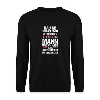 Magyaren Ungarn - Unisex Pullover - Schwarz - Vorne - Alina (178cm) & Michal (187cm)