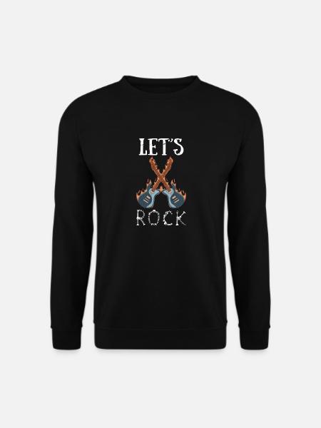Lets Rock - Unisex Pullover - Schwarz