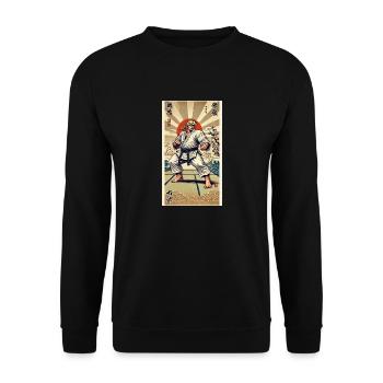Karaté MAÎTRE - Sweat-shirt Unisexe - noir - Devant - Alina (178cm) & Michal (187cm)