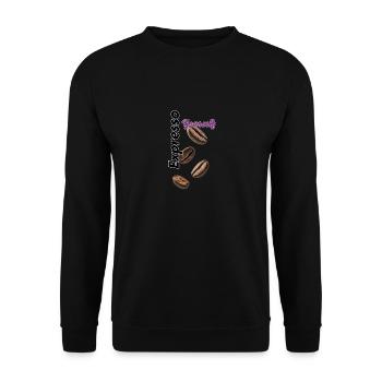Expresso vous-même - Sweat-shirt Unisexe - noir - Devant - Alina (178cm) & Michal (187cm)