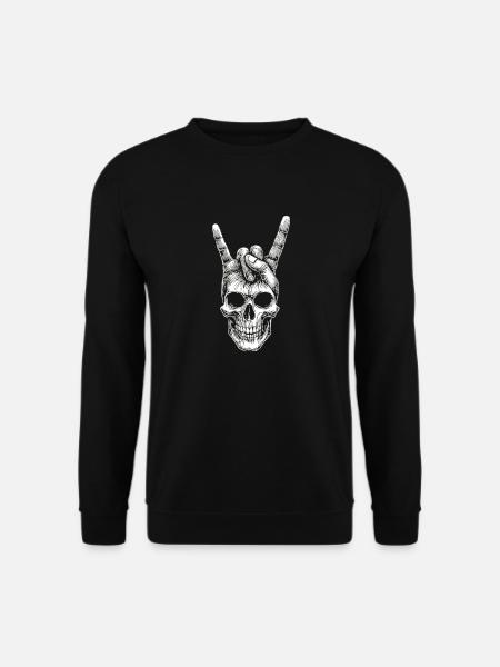 Skull Hand Motif - Unisex Sweatshirt - black