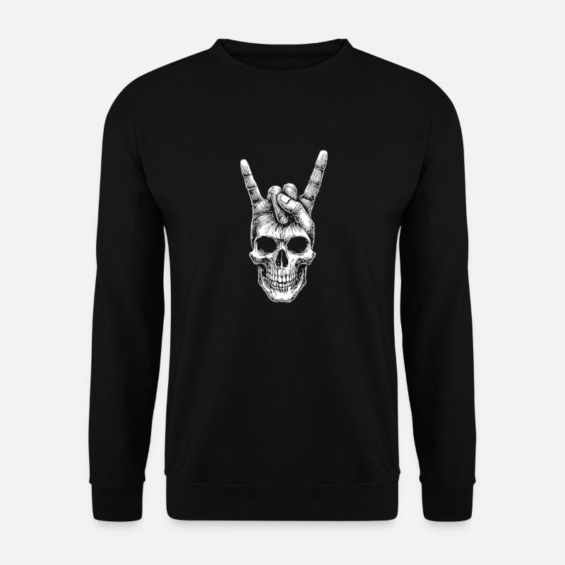 Skull Hand Motif - Unisex Sweatshirt - black