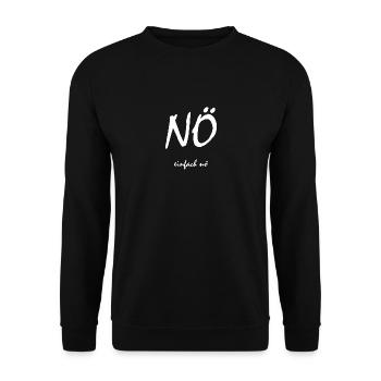 Simply no - Unisex Sweatshirt - black - Front - Alina (178cm) & Michal (187cm)