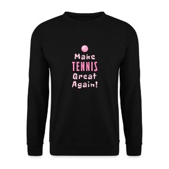 Rendez au tennis sa grandeur - Sweat-shirt Unisexe - noir - Devant - Alina (178cm) & Michal (187cm)