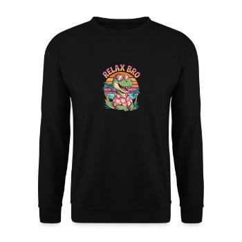 denver - Sweat-shirt Unisexe - noir - Devant - Alina (178cm) & Michal (187cm)