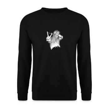 GIrl in Gaza - Unisex Sweatshirt - black - Front - Alina (178cm) & Michal (187cm)