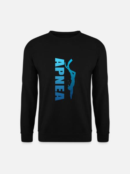 Apnoe Freitaucher Sporttaucher Taucher - Unisex Pullover - Schwarz