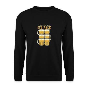 Beer Glasses Six Pack - Unisex Pullover - Schwarz - Vorne - Alina (178cm) & Michal (187cm)