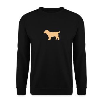 Cocker Spaniel orange sand – SUA - Unisex Pullover - Schwarz - Vorne - Alina (178cm) & Michal (187cm)