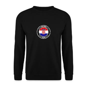 MOJ GRAD RIJEKA - Unisex Sweatshirt - black - Front - Alina (178cm) & Michal (187cm)
