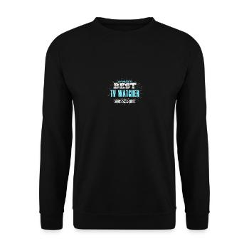 Weltbester TV Schauer - Unisex Pullover - Schwarz - Vorne - Alina (178cm) & Michal (187cm)