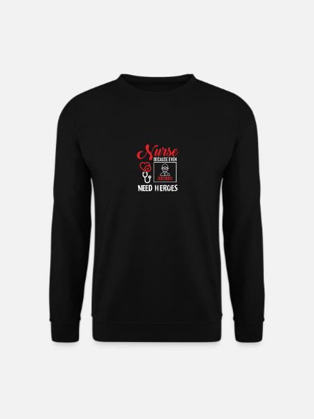 Krankenschwester Spruch Lustig Geschenk Nurse - Unisex Pullover - Schwarz