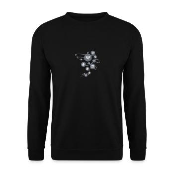 Merry Christmas Merry Christmas Holiday Advent - Unisex Sweatshirt - black - Front - Alina (178cm) & Michal (187cm)