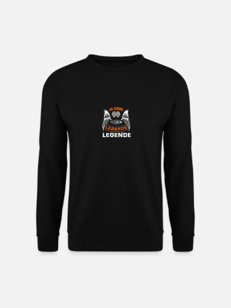 40th birthday gift years living legend - Unisex Sweatshirt - black